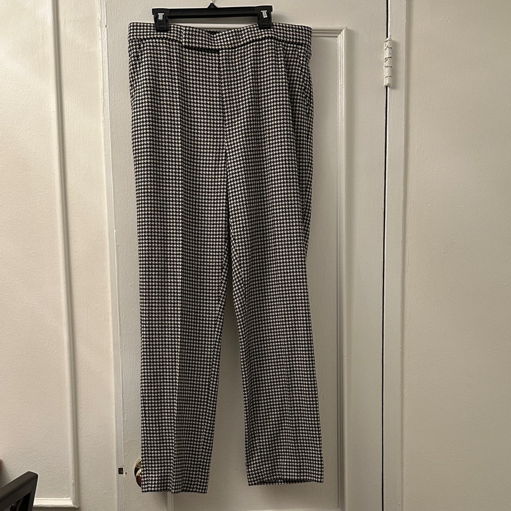 NWT! Sz 4 Polo Ralph Lauren Black and White Houndstooth Pants